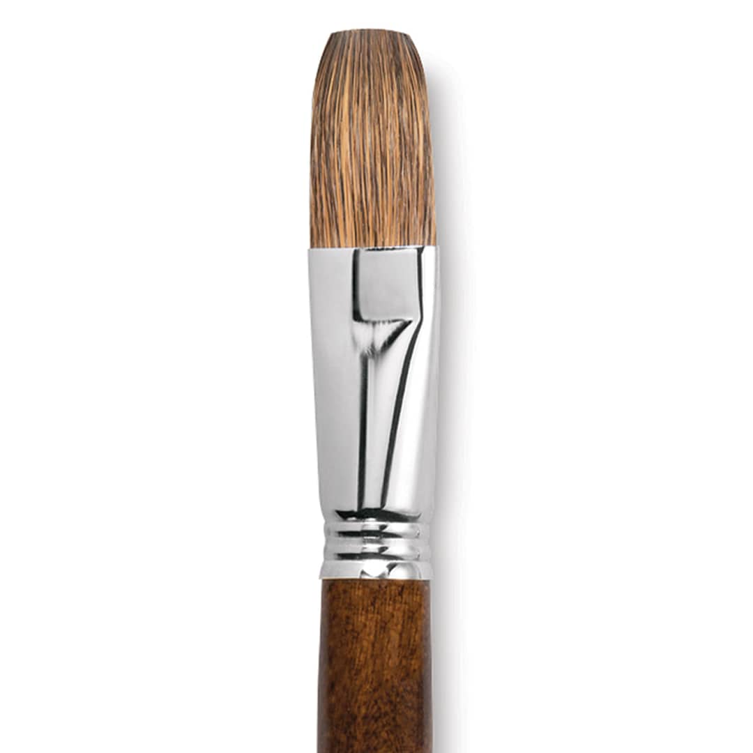 Open in modal - Escoda Versatil Brush - Flat, Size 22, Long Handle close up