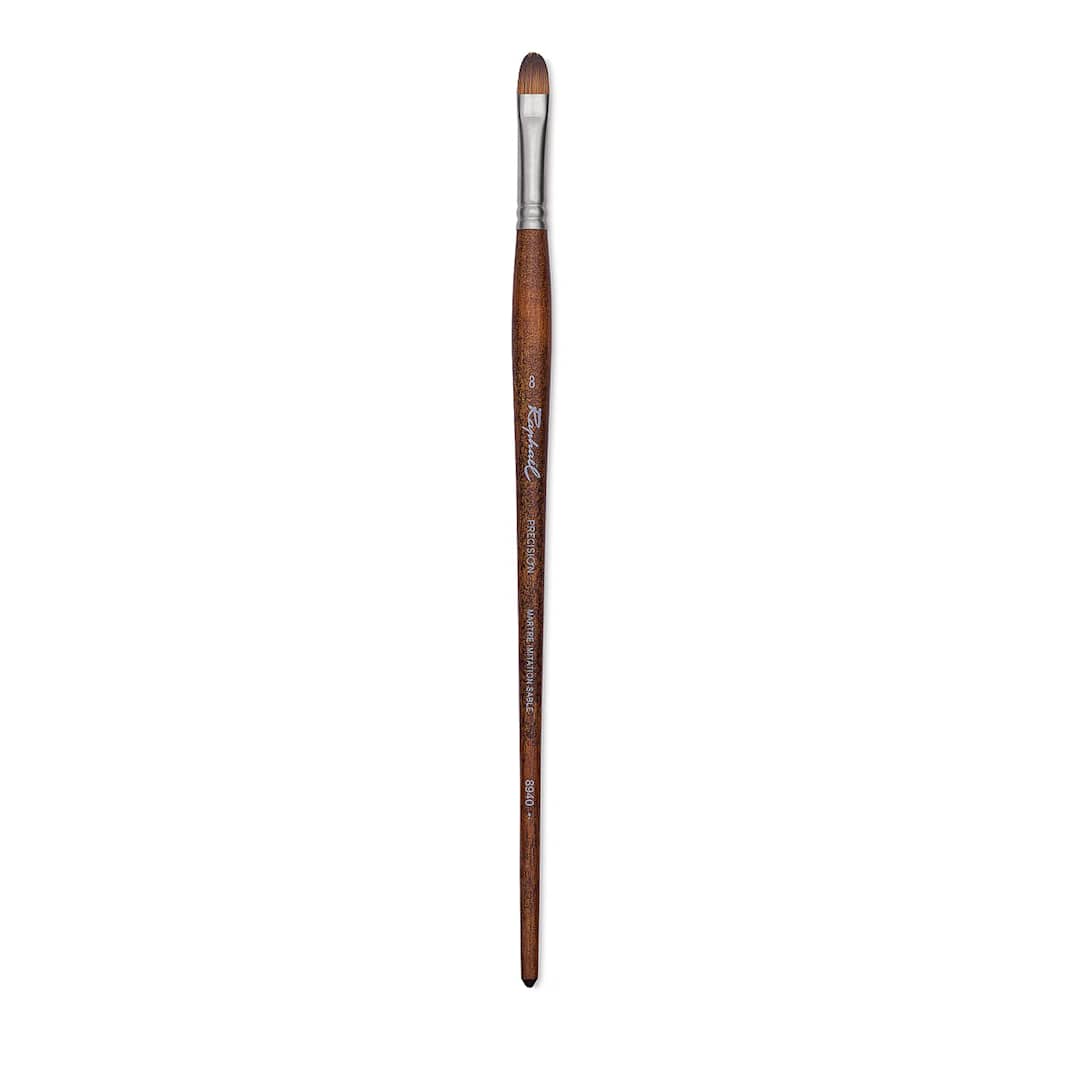 Open in modal - Raphaël Precision Brush - Filbert, Size 8, Long Handle