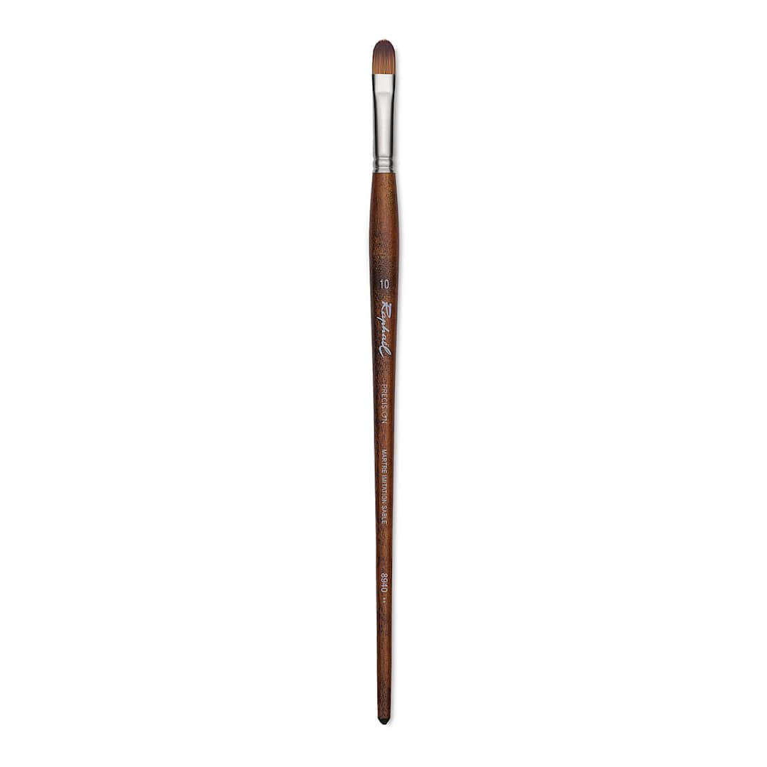 Open in modal - Raphaël Precision Brush - Filbert, Size 10, Long Handle