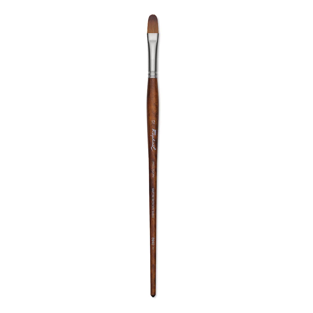 Open in modal - Raphaël Precision Brush - Filbert, Size 12, Long Handle