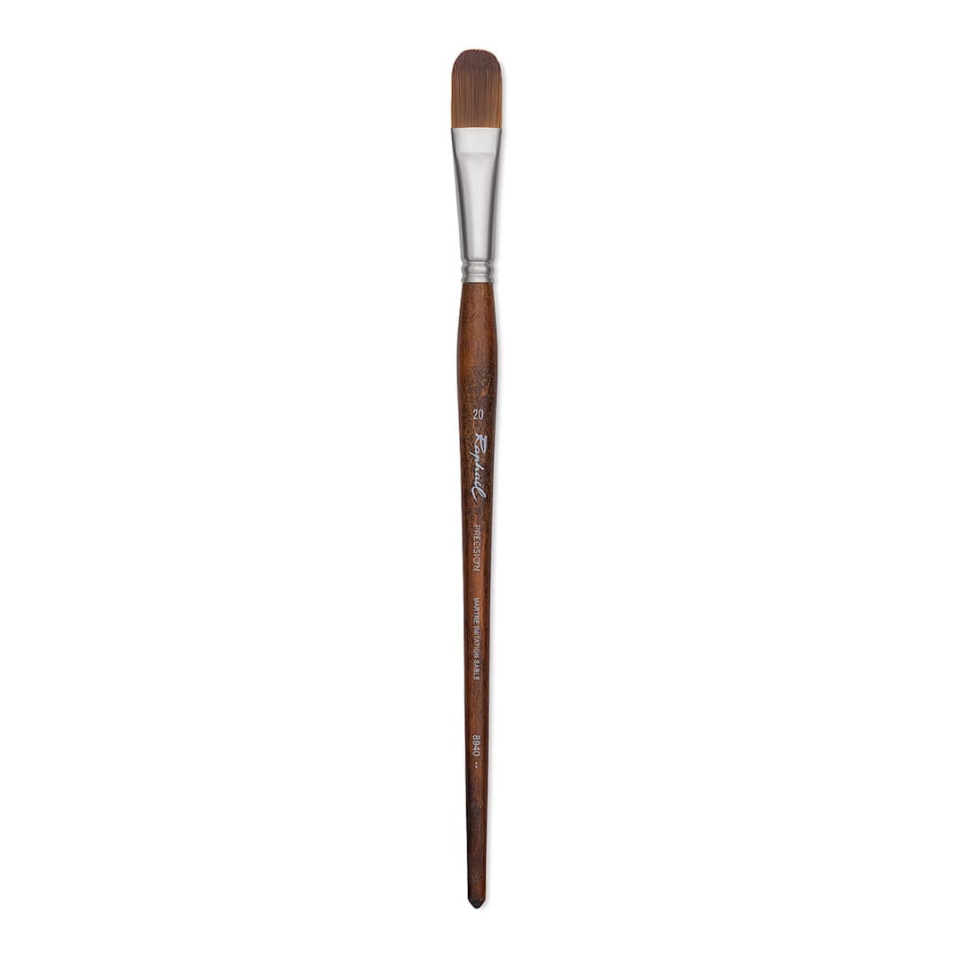 Open in modal - Raphael Precision Brush - Filbert, Size 20, Long Handle
