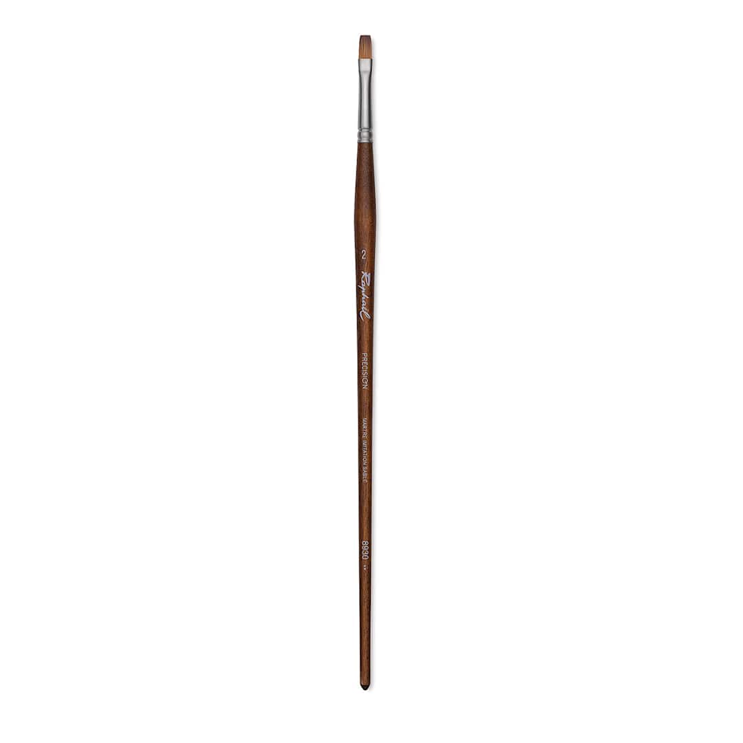 Open in modal - Raphaël Precision Brush - Flat, Size 2, Long Handle