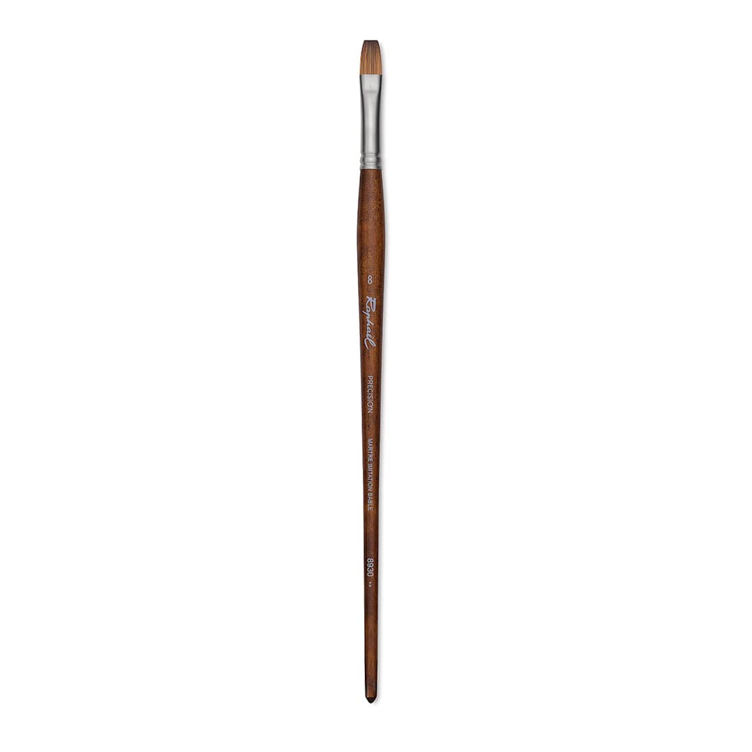 Open in modal - Raphaël Precision Brush - Flat, Size 8, Long Handle
