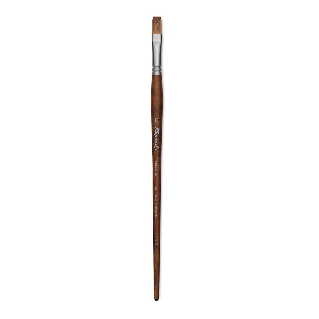 Open in modal - Raphaël Precision Brush - Flat, Size 10, Long Handle