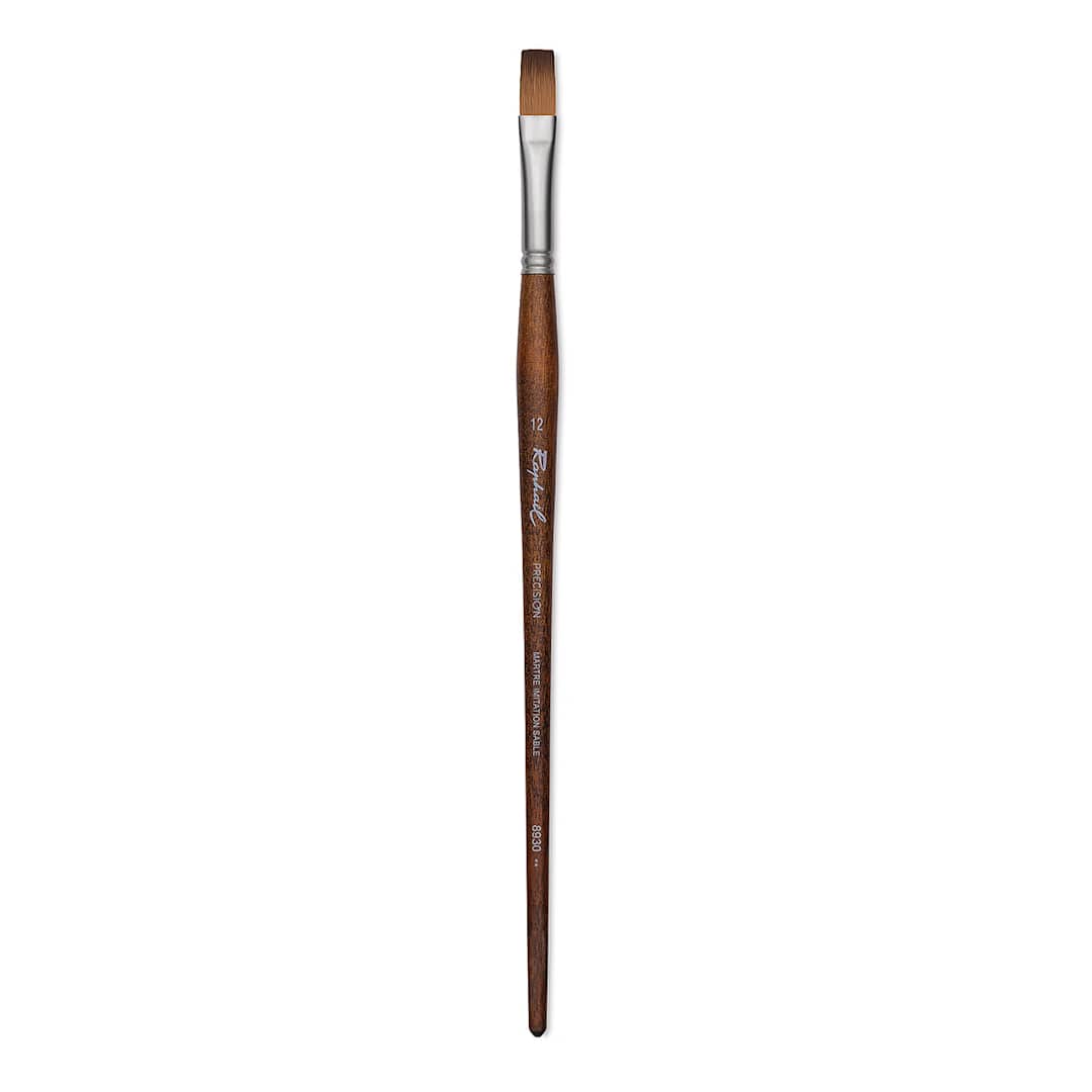 Open in modal - Raphaël Precision Brush - Flat, Size 12, Long Handle
