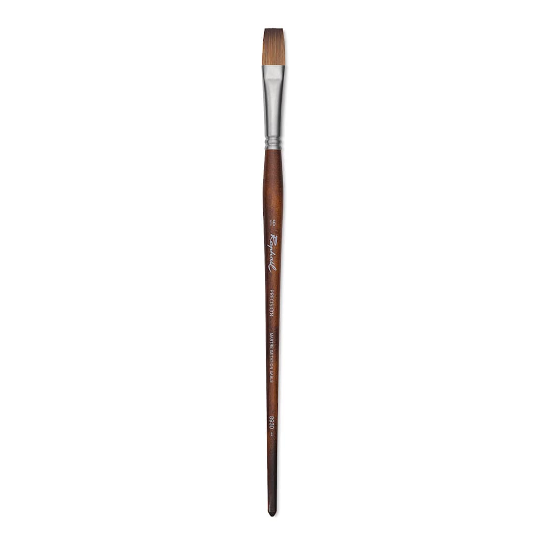 Open in modal - Raphaël Precision Brush - Flat, Size 16, Long Handle