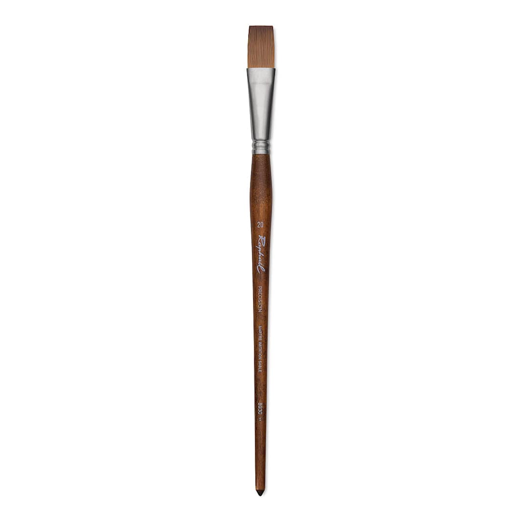 Open in modal - Raphaël Precision Brush - Flat, Size 20, Long Handle