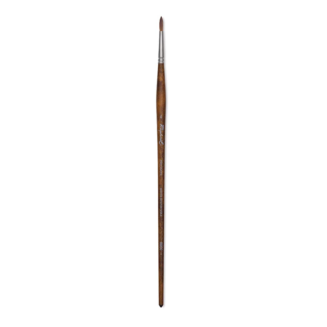 Open in modal - Raphaël Precision Brush - Round, Size 4, Long Handle