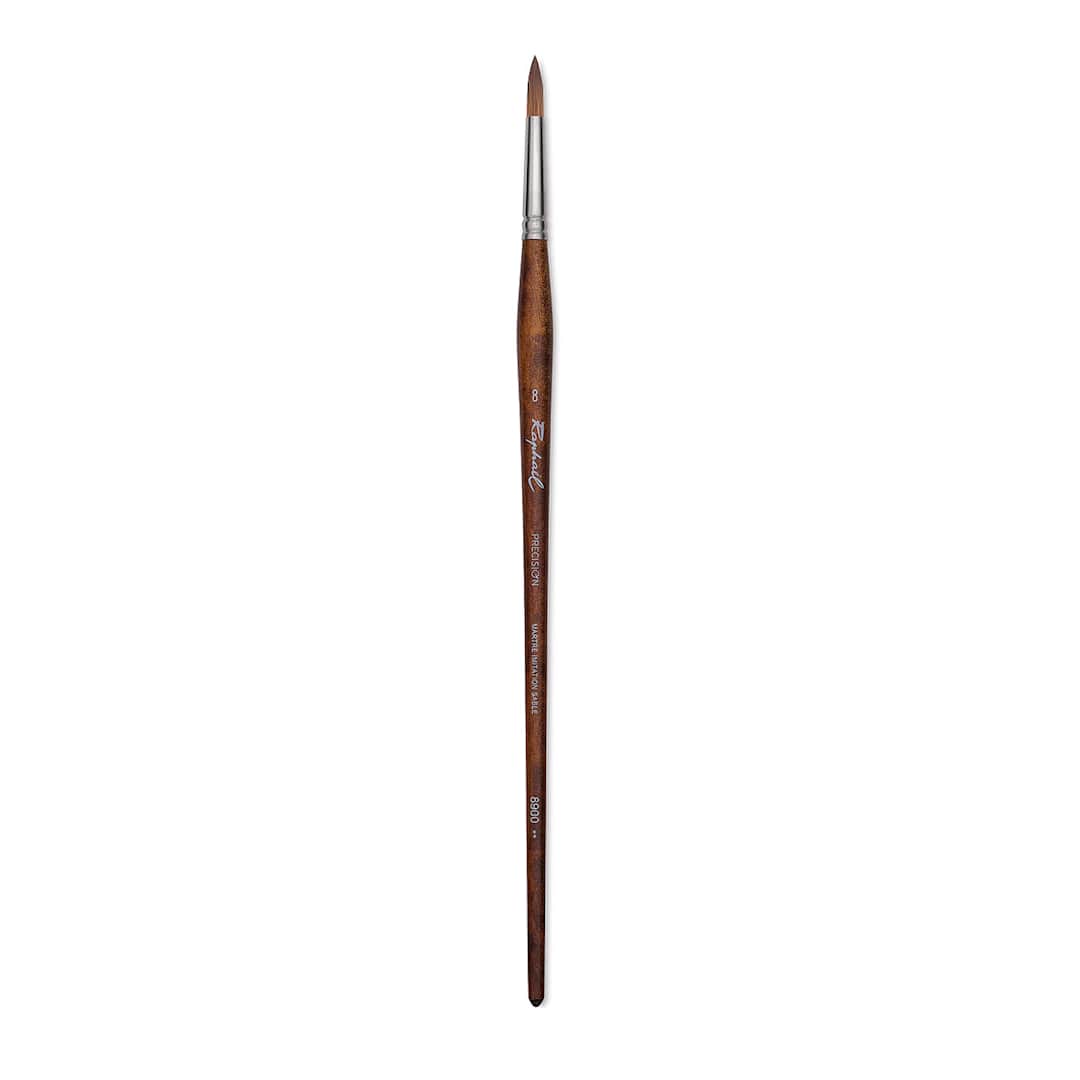 Open in modal - Raphael Precision Brush - Round, Size 8, Long Handle