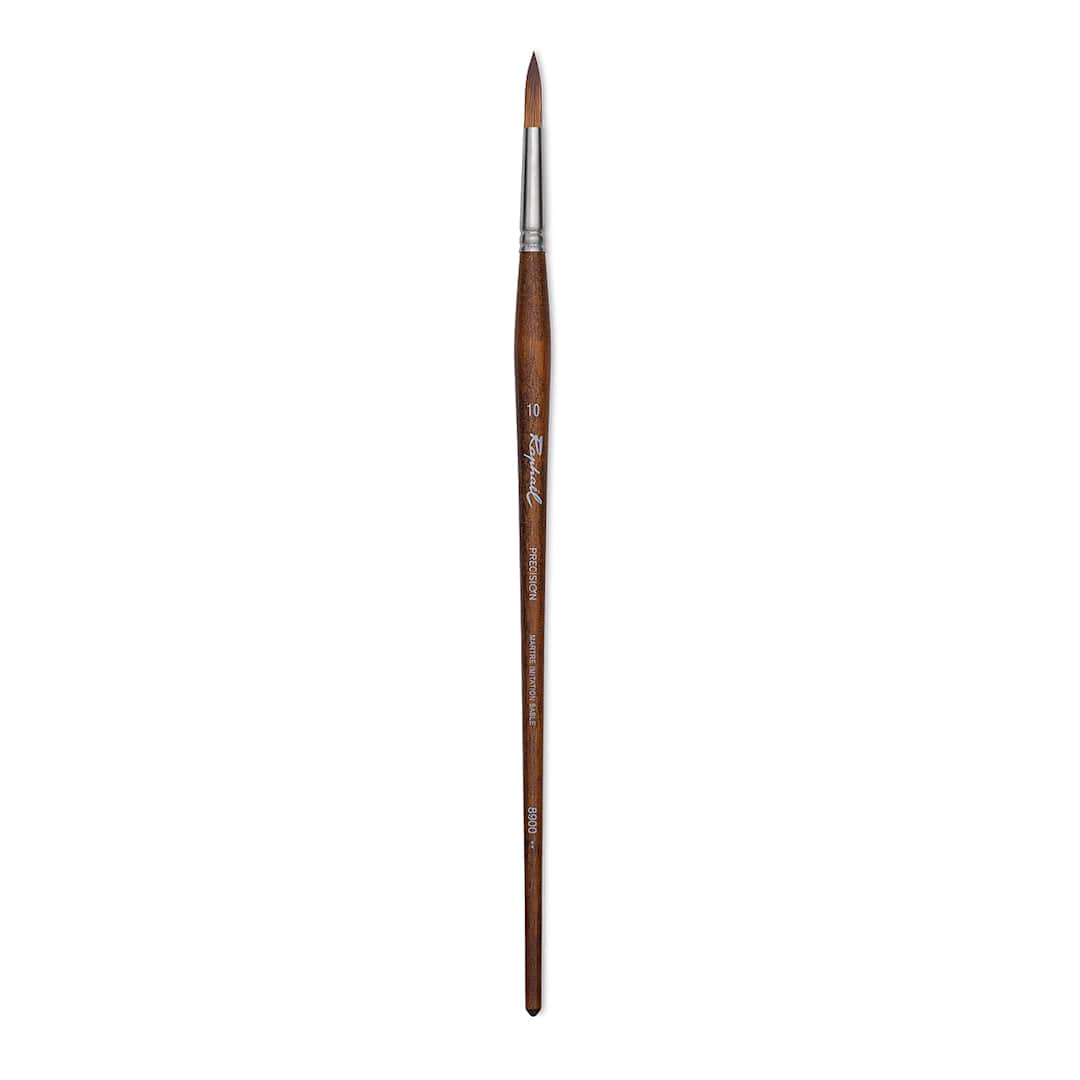 Open in modal - Raphaël Precision Brush - Round, Size 10, Long Handle