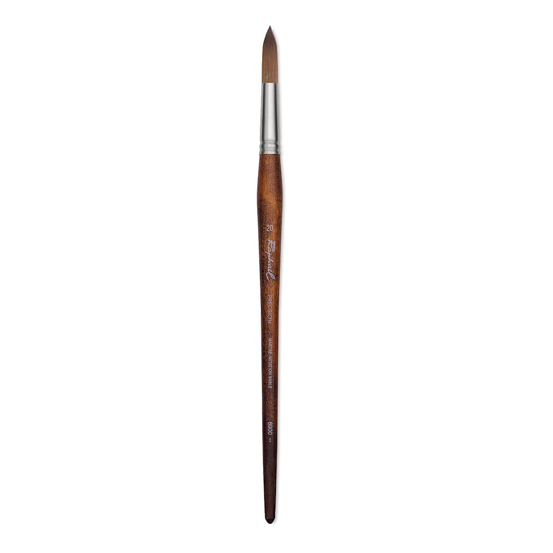 Open in modal - Raphaël Precision Brush - Round, Size 20, Long Handle