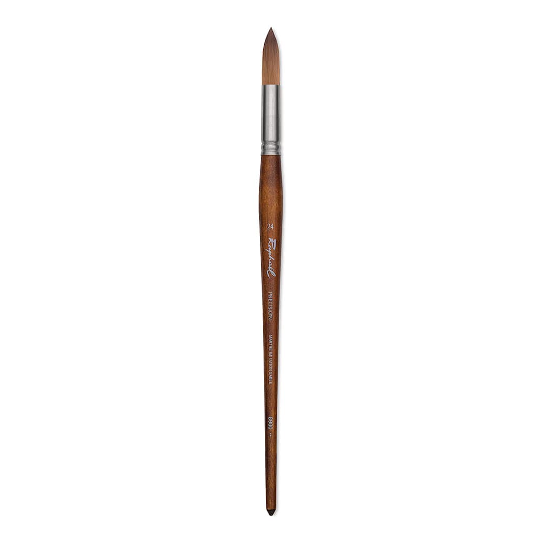 Open in modal - Raphaël Precision Brush - Round, Size 24, Long Handle