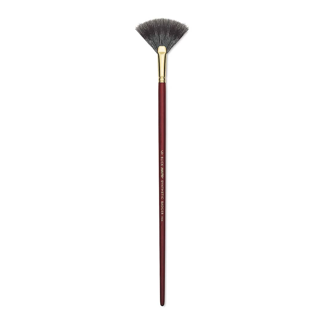 Open in modal - Blick Master Synthetic Badger Brush - Fan, Size 6