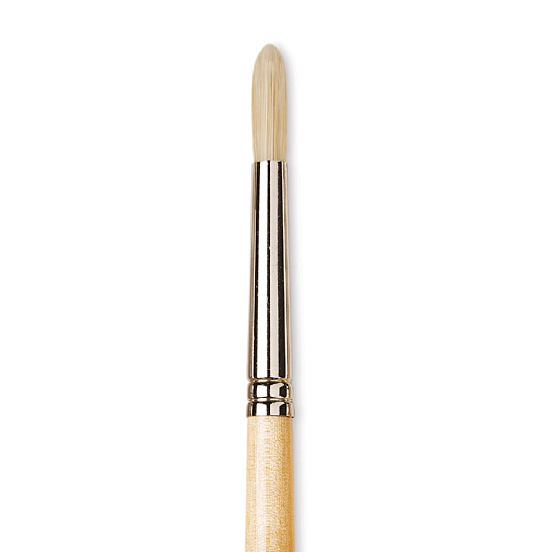Open in modal - Da Vinci Chuneo Synthetic Hog Bristle Brush - Round, Size 8 (Close-up)