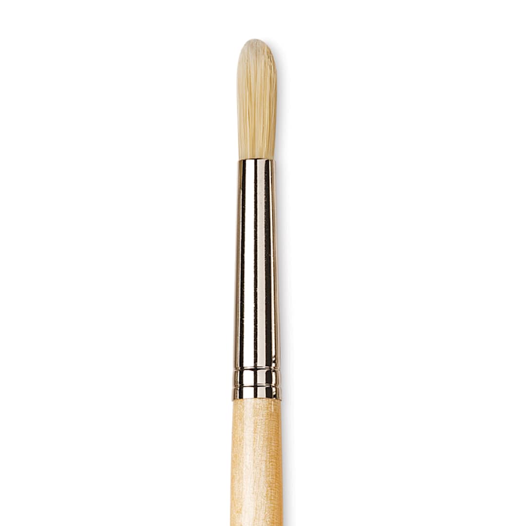 Open in modal - Da Vinci Chuneo Synthetic Hog Bristle Brush - Round, Size 10 (Close-up)