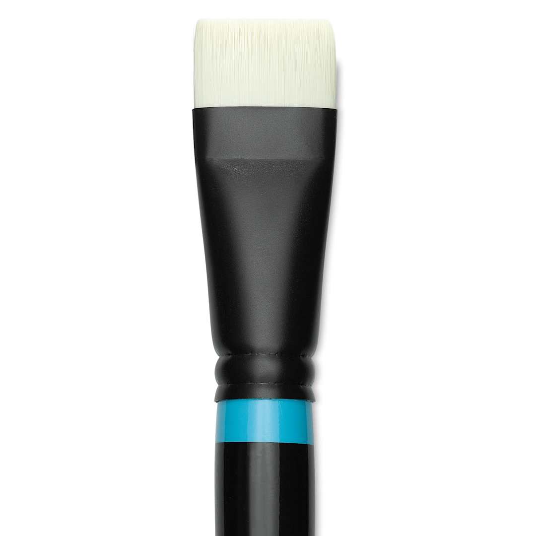 Open in modal - Princeton Series 6500 Aspen Synthetic Brush - Size 14, Short Bright, Long Handle, close-up