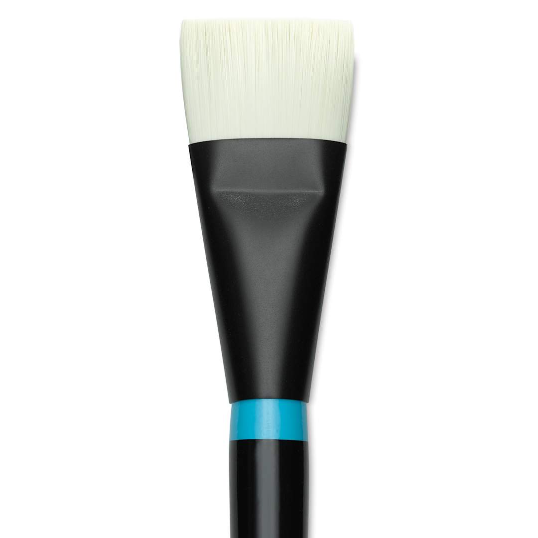 Open in modal - Princeton Series 6500 Aspen Synthetic Brush - Size 16, Short Bright, Long Handle, close-up