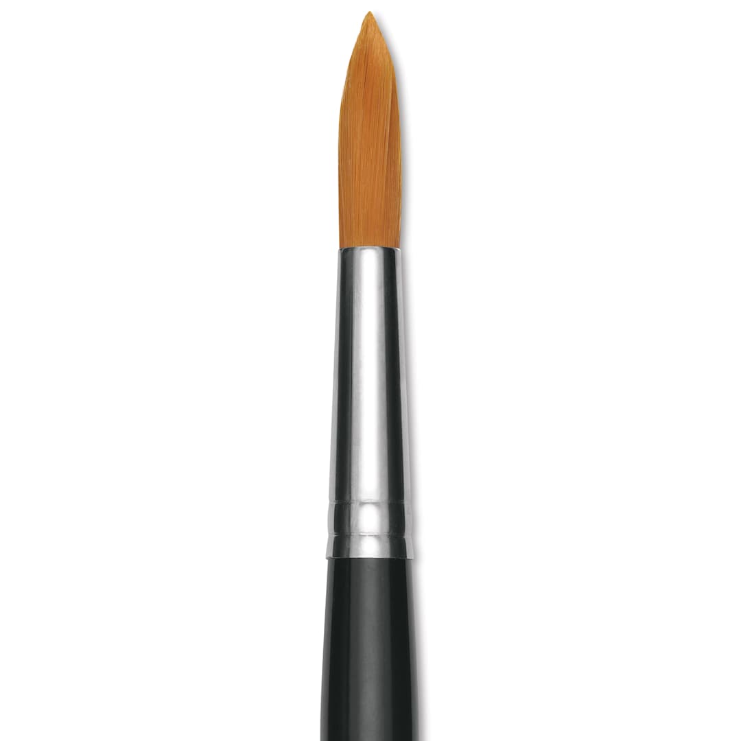 Open in modal - Utrecht Synthetic Sablette Round - Size 18, Short Handle, close-up