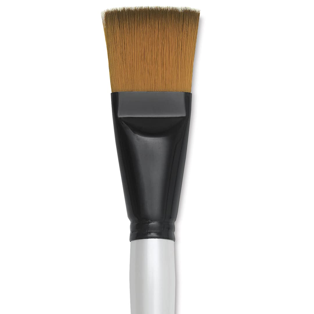 Open in modal - Simply Simmons XL Soft Synthetic Brush - Flat, Size 30 close up