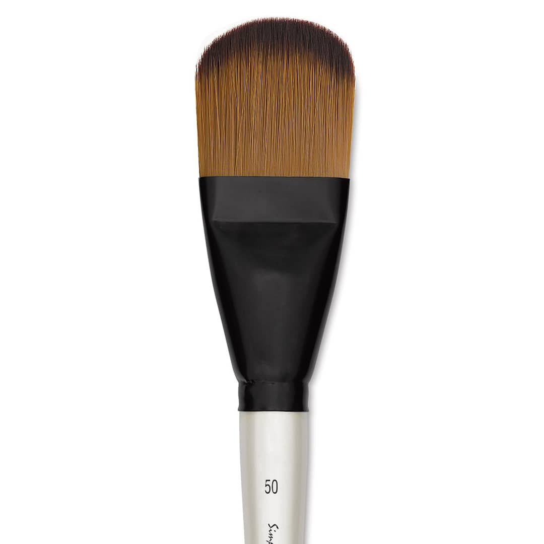Open in modal - Simply Simmons XL Soft Synthetic Brush - Filbert, Size 50 close up