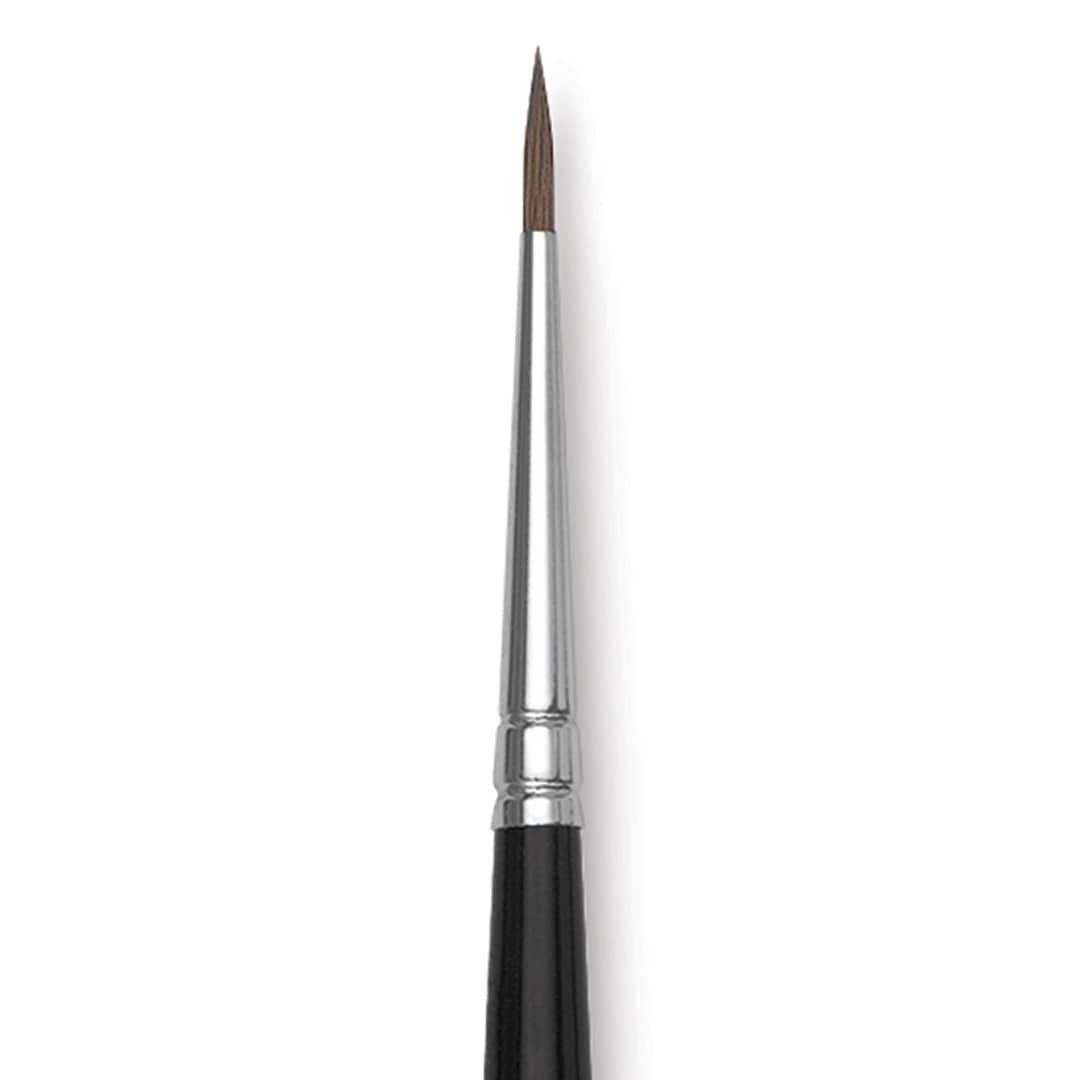 Open in modal - Da Vinci Ussuri Red Sable Series 36 Watercolor Brush - Round, Size 1 close up