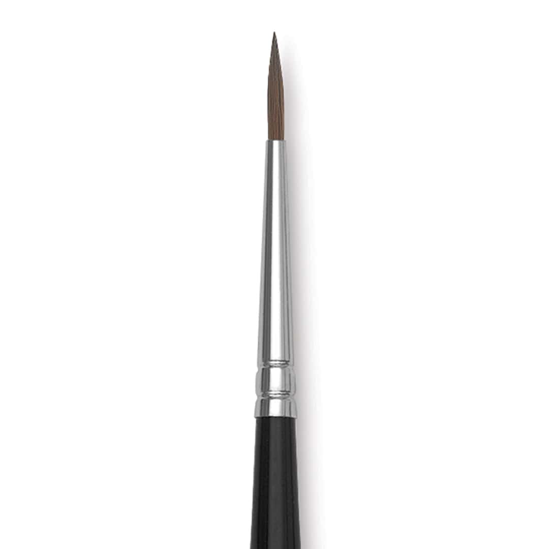 Open in modal - Da Vinci Ussuri Red Sable Series 36 Watercolor Brush - Round, Size 2 close up