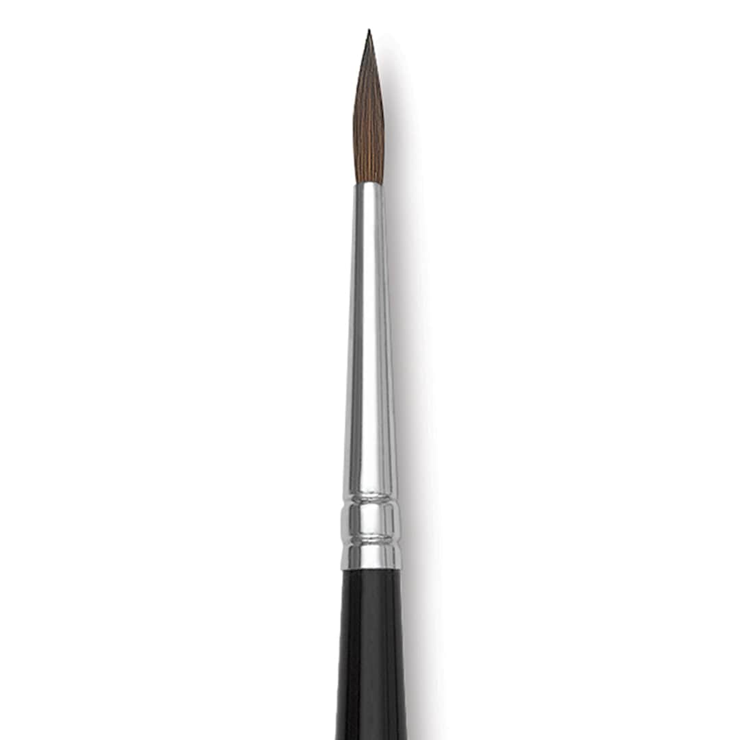 Open in modal - Da Vinci Ussuri Red Sable Series 36 Watercolor Brush - Round, Size 3 close up