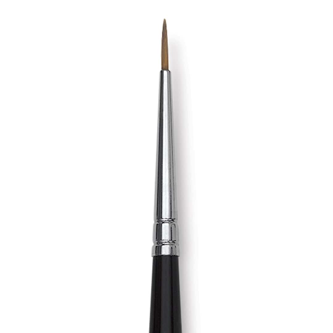 Open in modal - Da Vinci Ussuri Red Sable Series 36 Watercolor Brush - Round, Size 3/0 close up