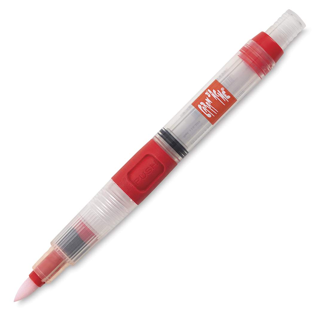 Open in modal - Caran d'Ache Museum Aquarelle Waterbrush - Uncapped red Waterbrush with Fiber Tip