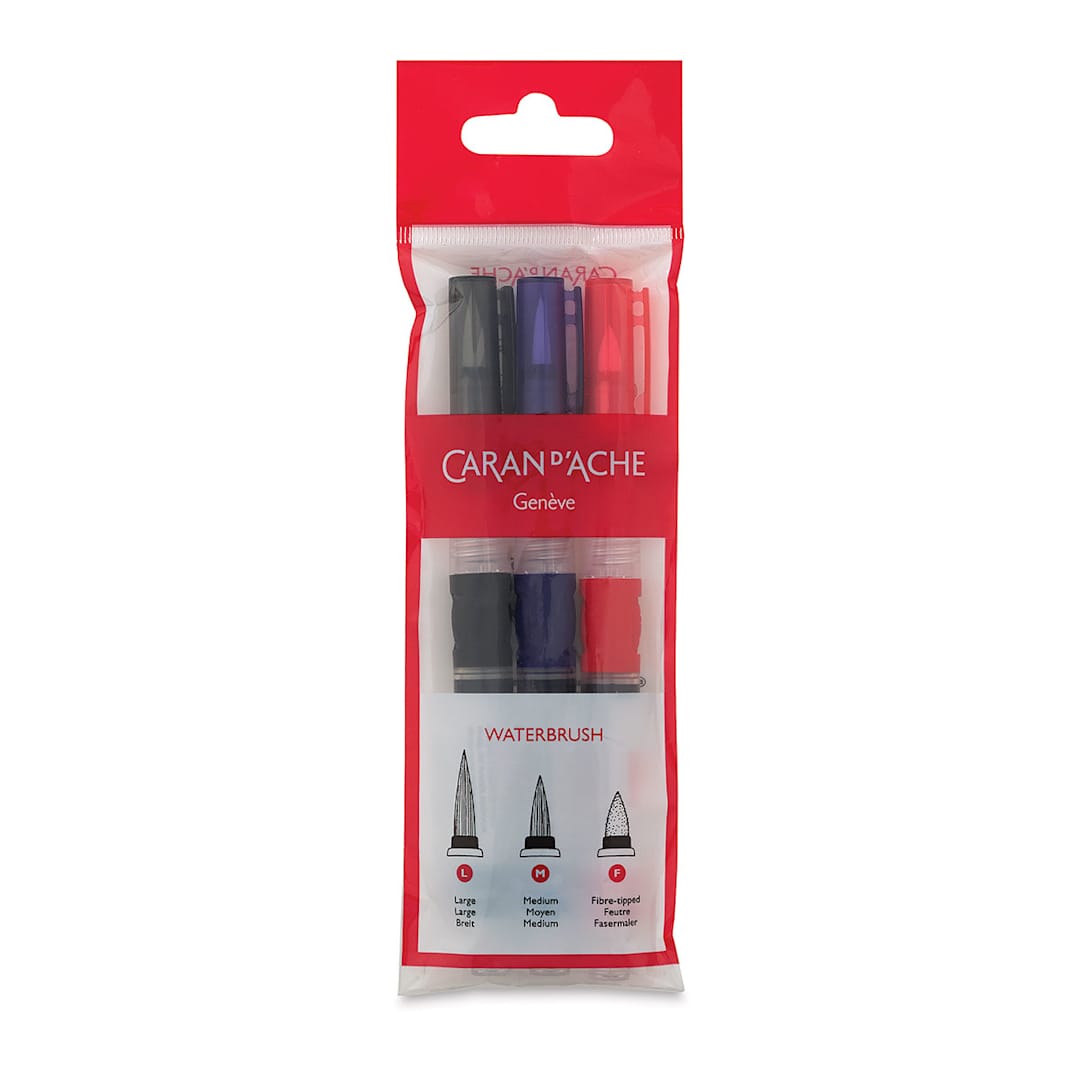 Open in modal - Caran d'Ache Museum Aquarelle Waterbrushes - Set of 3