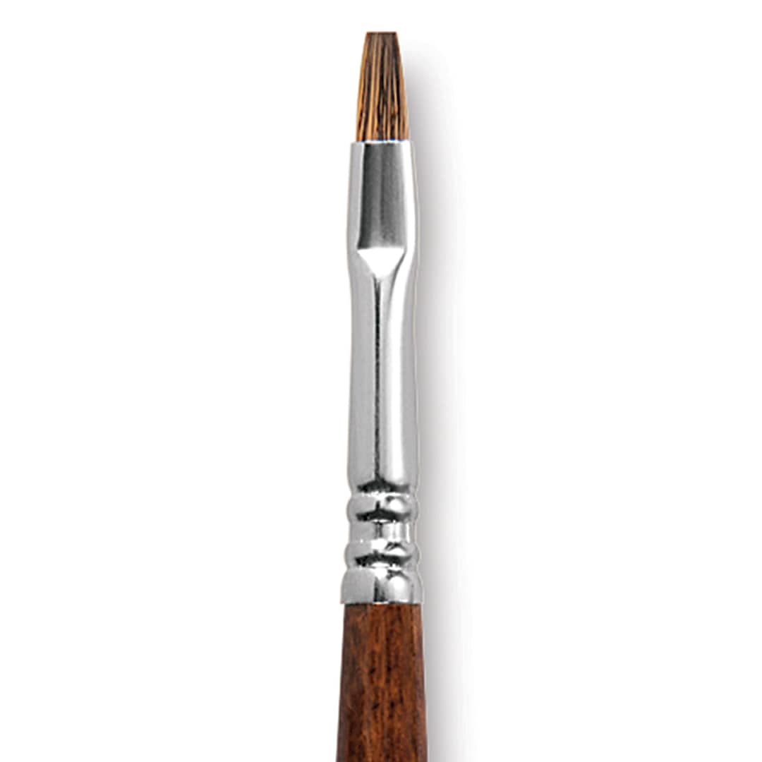 Open in modal - Escoda Versatil Brush - Bright, Size 4, Short Handle close up