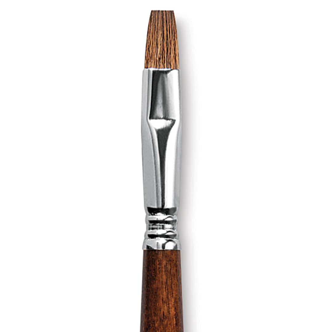 Open in modal - Escoda Versatil Brush - Bright, Size 12, Short Handle close up