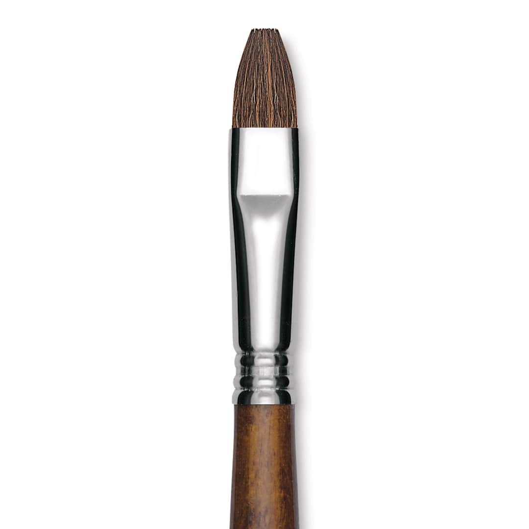 Open in modal - Escoda Versatil Brush - Bright, Size 14, Short Handle close up