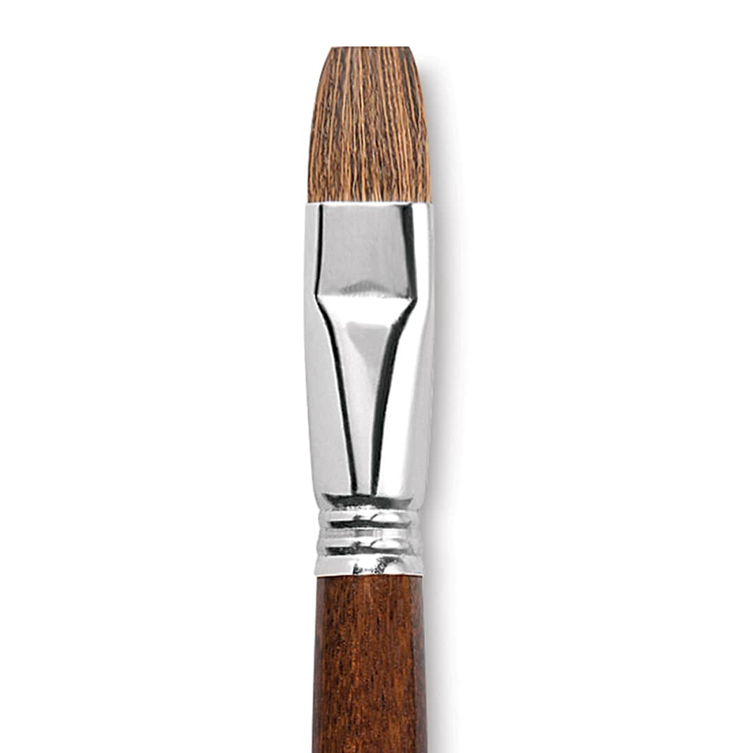 Open in modal - Escoda Versatil Brush - Bright, Size 18, Short Handle close up