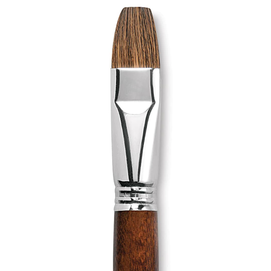 Open in modal - Escoda Versatil Brush - Bright, Size 20, Short Handle close up