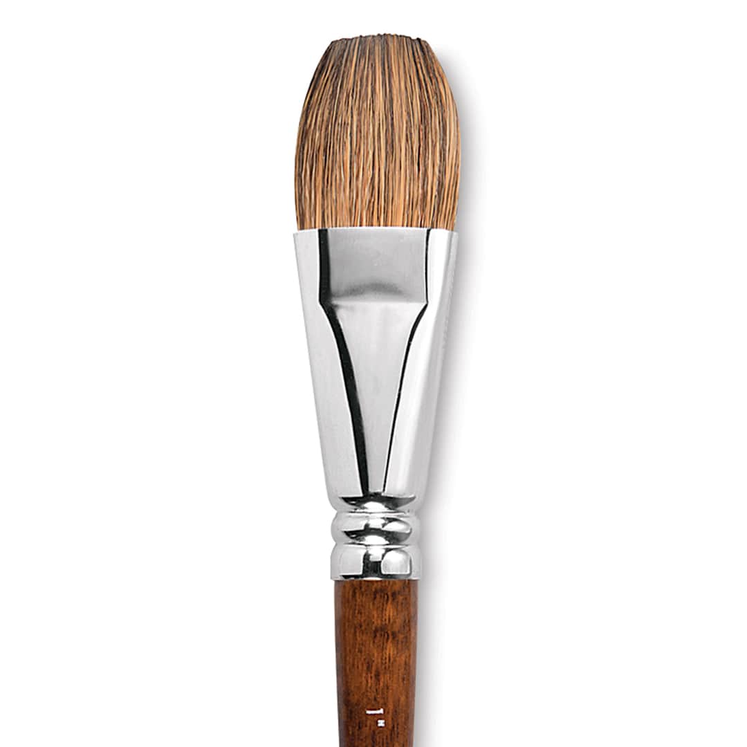 Open in modal - Escoda Versatil Brush - Flat Wash, Size 1", Short Handle close up