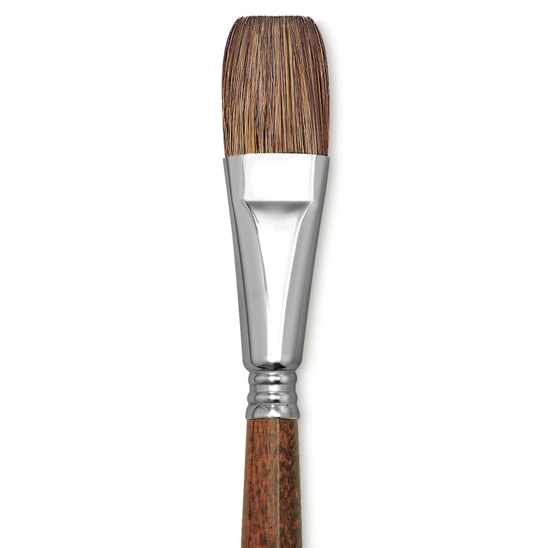 Open in modal - Escoda Versatil Brush - Flat Wash, Size 3/4", Short Handled close up