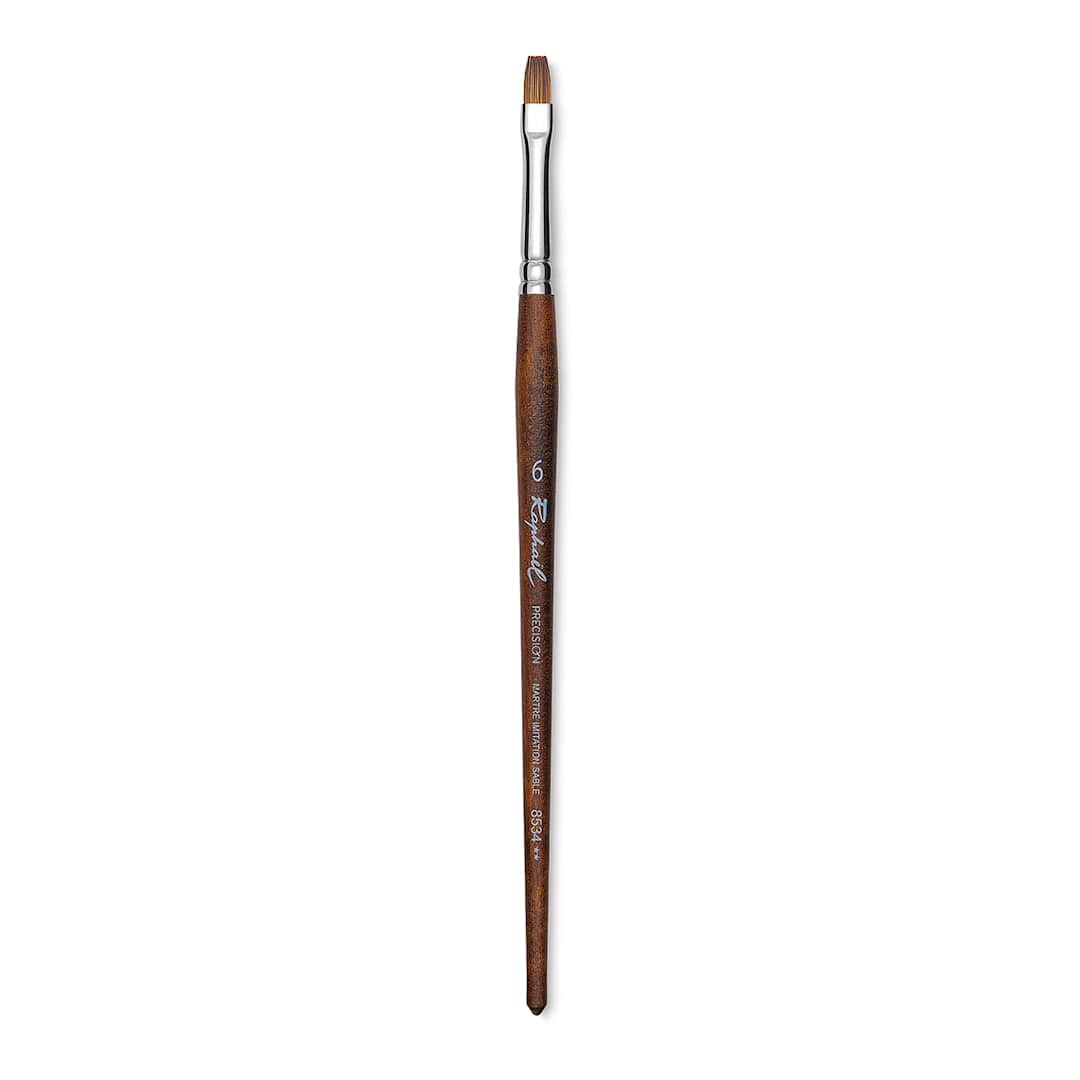 Open in modal - Raphaël Precision Brush - Flat, Size 6, Short Handle