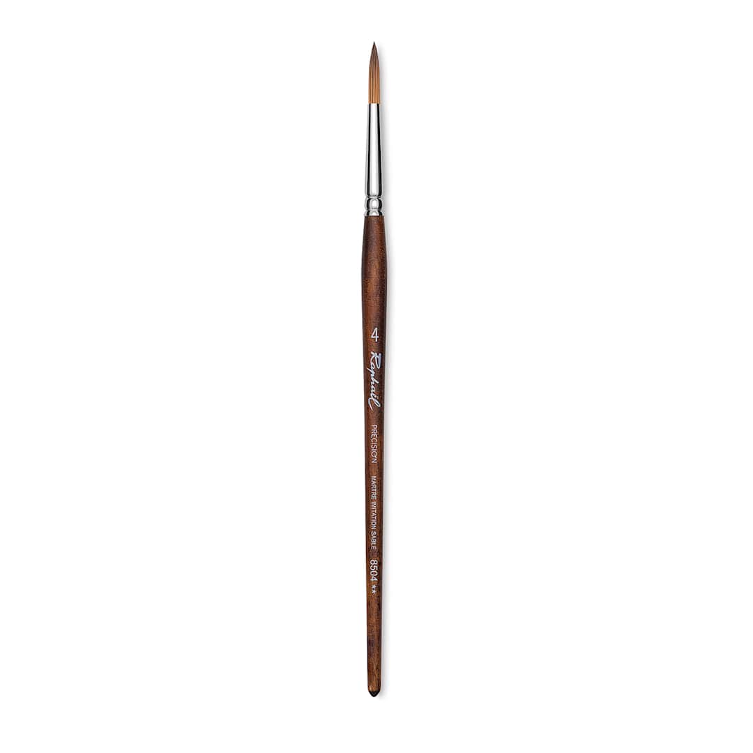 Open in modal - Raphaël Precision Brush - Round, Size 4, Short Handle