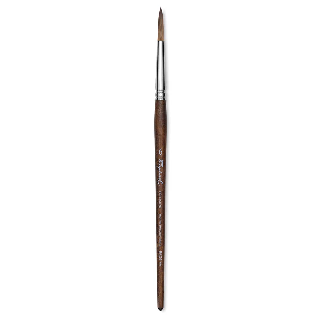 Open in modal - Raphaël Precision Brush - Round, Size 6, Short Handle