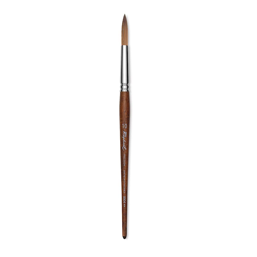 Open in modal - Raphaël Precision Brush - Round, Size 10, Short Handle