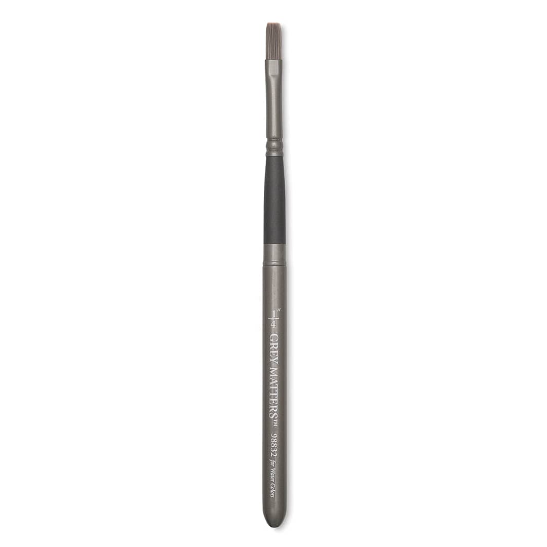 Open in modal - Richeson Grey Matters Pocket Brushes - Single Flat brush open and upright