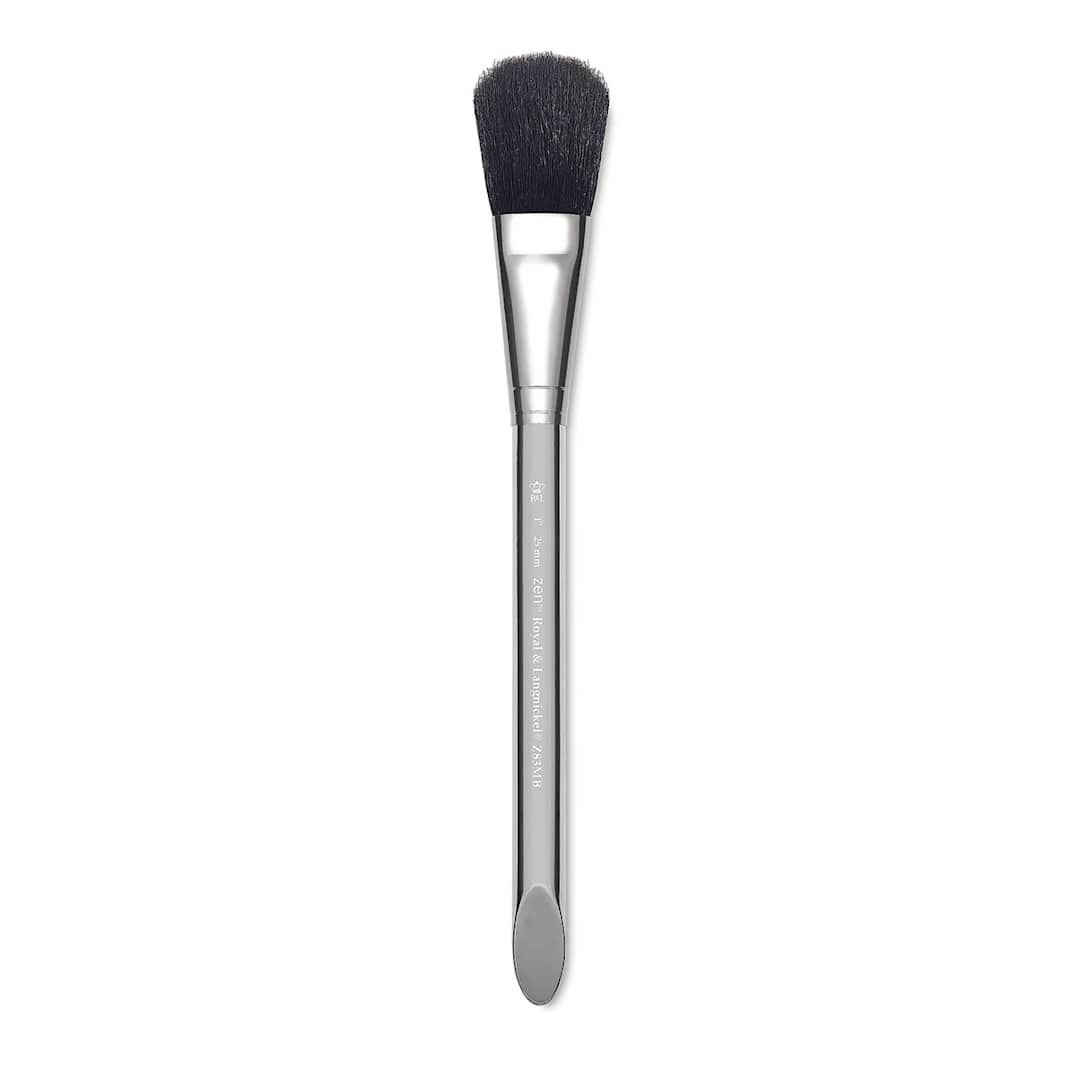 Open in modal - Royal & Langnickel Zen Watercolor Brush - Mop, Black Goat Hair, 1''