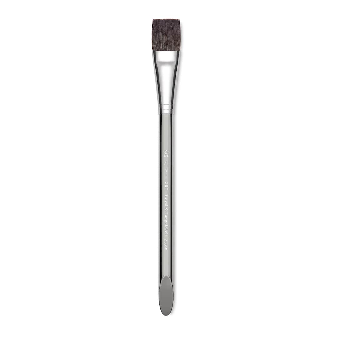 Open in modal - Royal & Langnickel Zen Synthetic Watercolor Brush - Wash, Size 3/4"