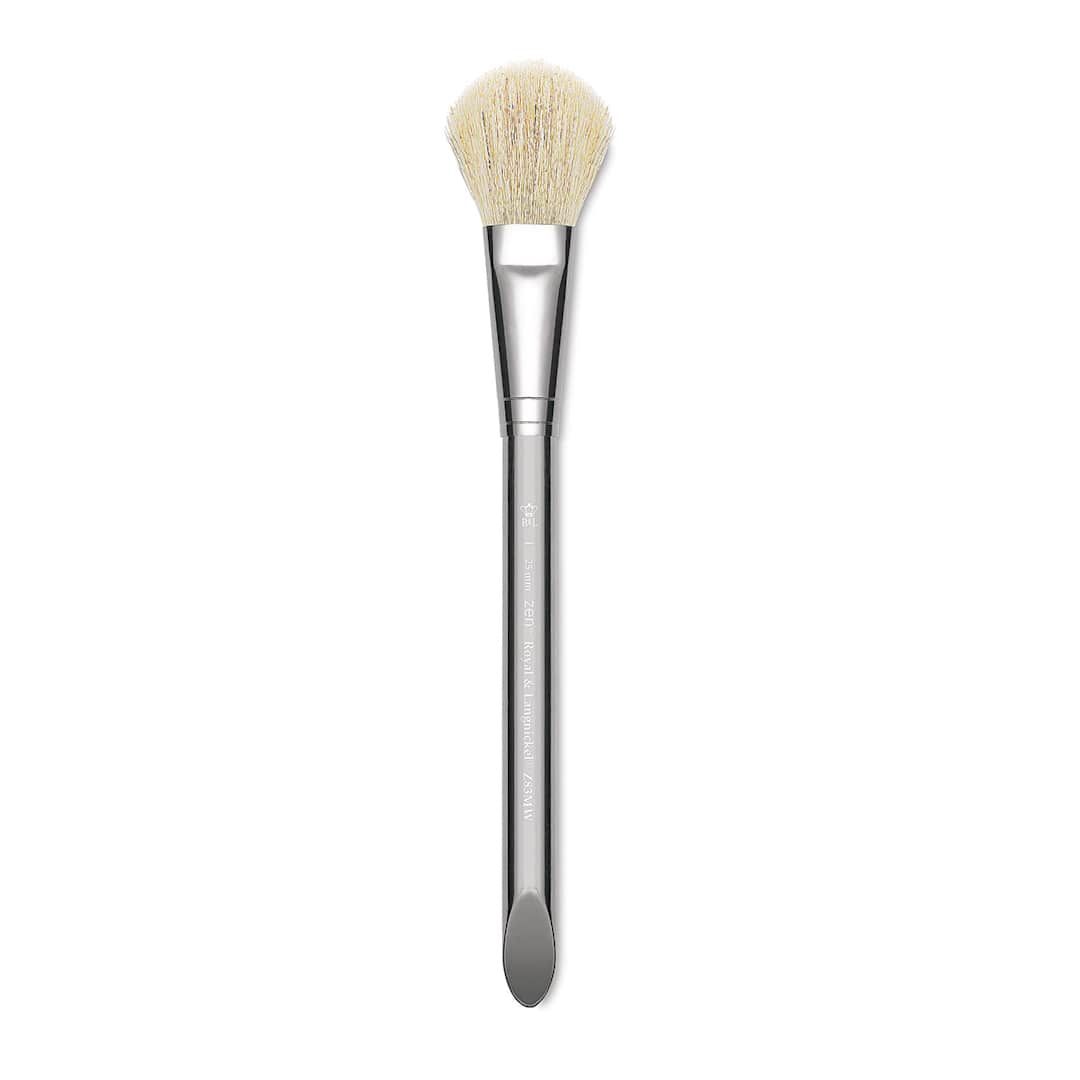 Open in modal - Royal & Langnickel Zen Watercolor Brush - Mop, White Goat Hair, 1"