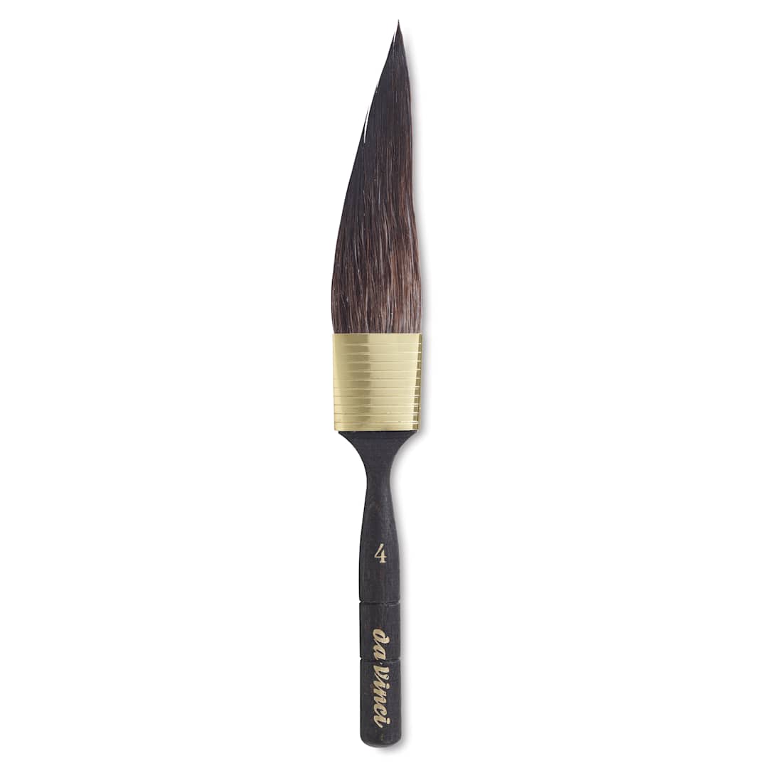 Open in modal - Da Vinci Casaneo Synthetic Squirrel Watercolor Brush - Dagger Striper, Size 4, Short Handle, Synthetic
