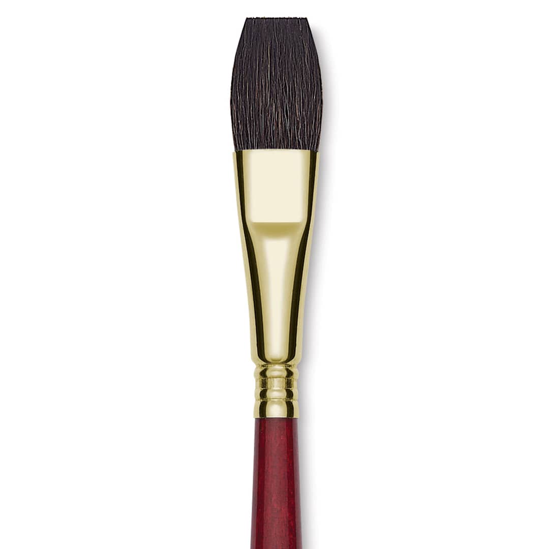 Open in modal - Blick Master Synthetic Squirrel Brush - Flat Wash, Size 1/2"
