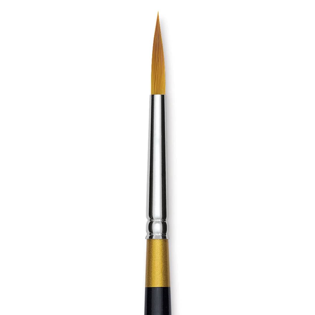 Open in modal - Kingart Original Gold Brush - Ultra Round, Size 6, Short Handle (close-up)