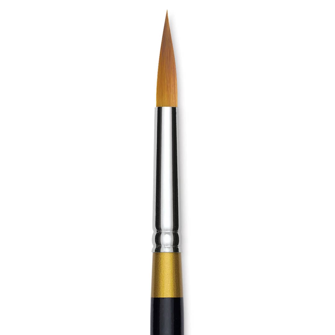 Open in modal - Kingart Original Gold Brush - Ultra Round, Size 10, Short Handle (close-up)