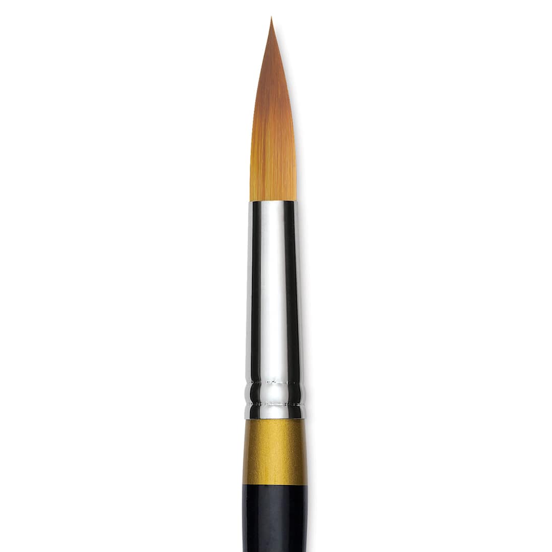 Open in modal - Kingart Original Gold Brush - Ultra Round, Size 18, Short Handle (close-up)